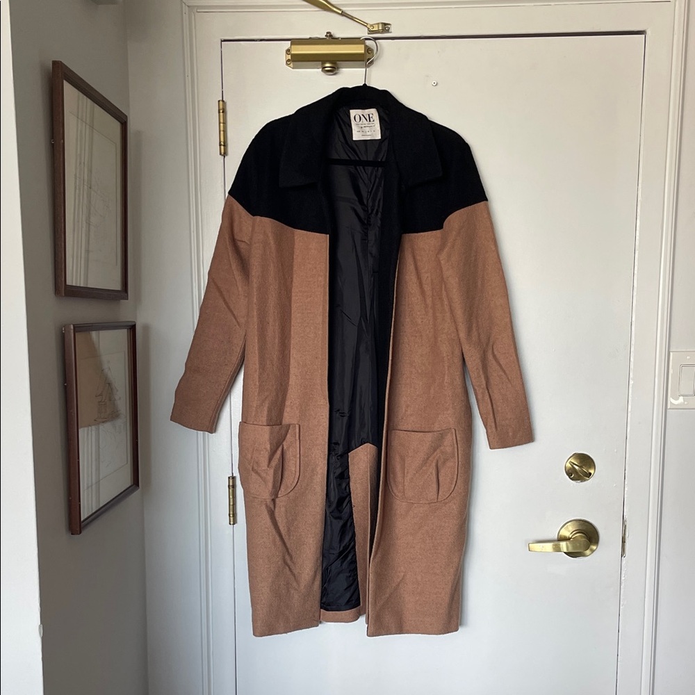 One Teaspoon Two-Tone Trench Coat